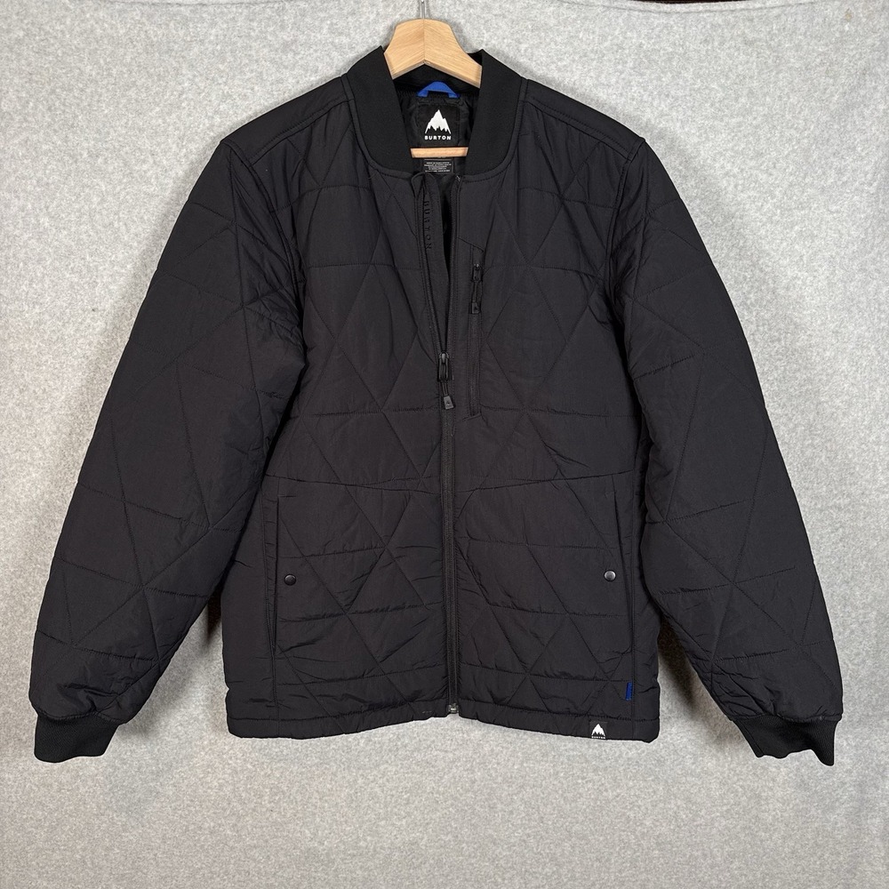 Burton Vers-heat Insulated Jacket Mens Small Black Quilted